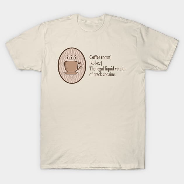 Dictionary Definition of Coffee Funny vocabulary meaning T-Shirt by IceTees